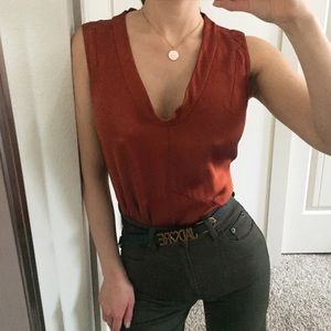 Tory Burch 100% Silk blouse sleeveless top